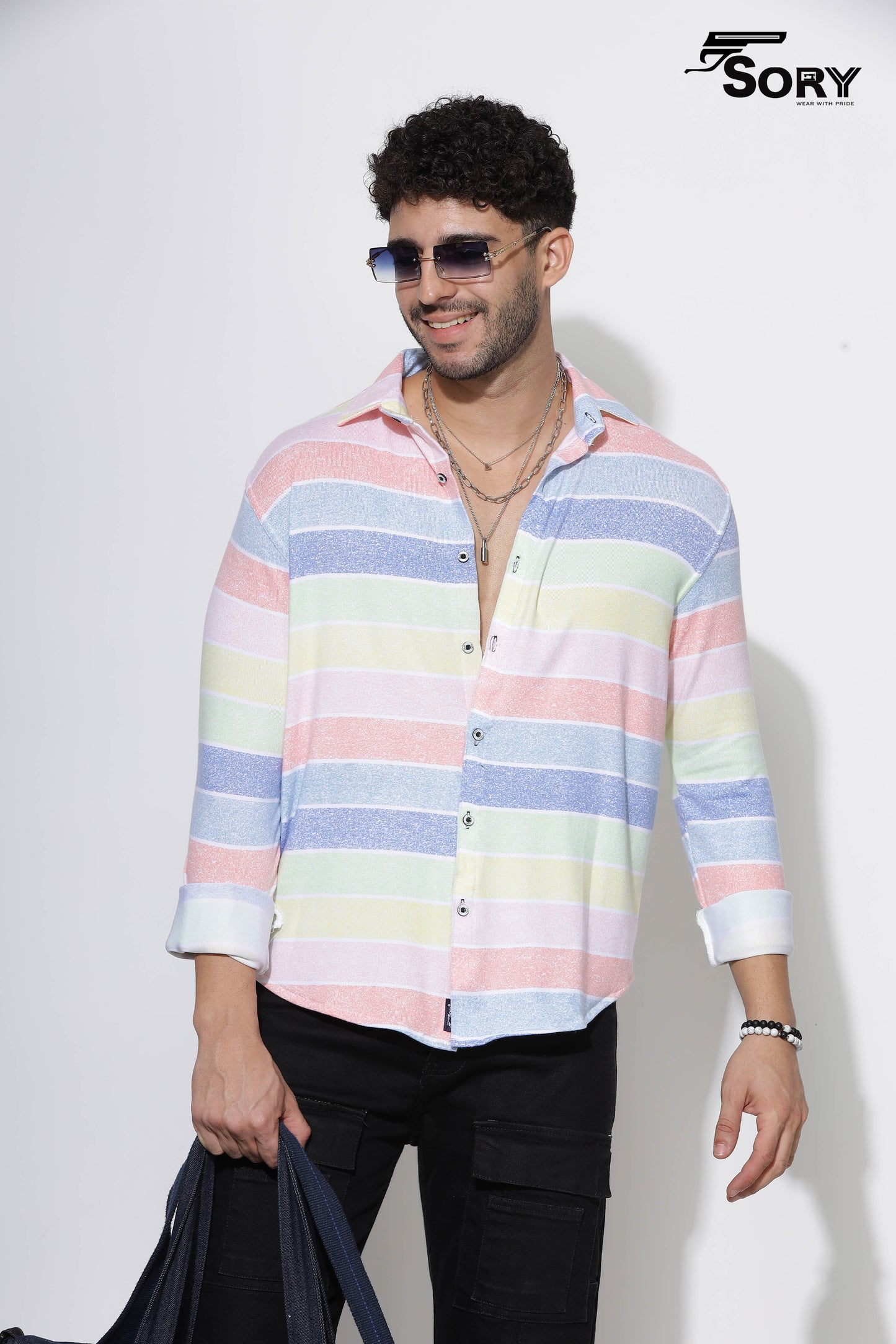 SORY GEOMETRIC PRINT SHIRT