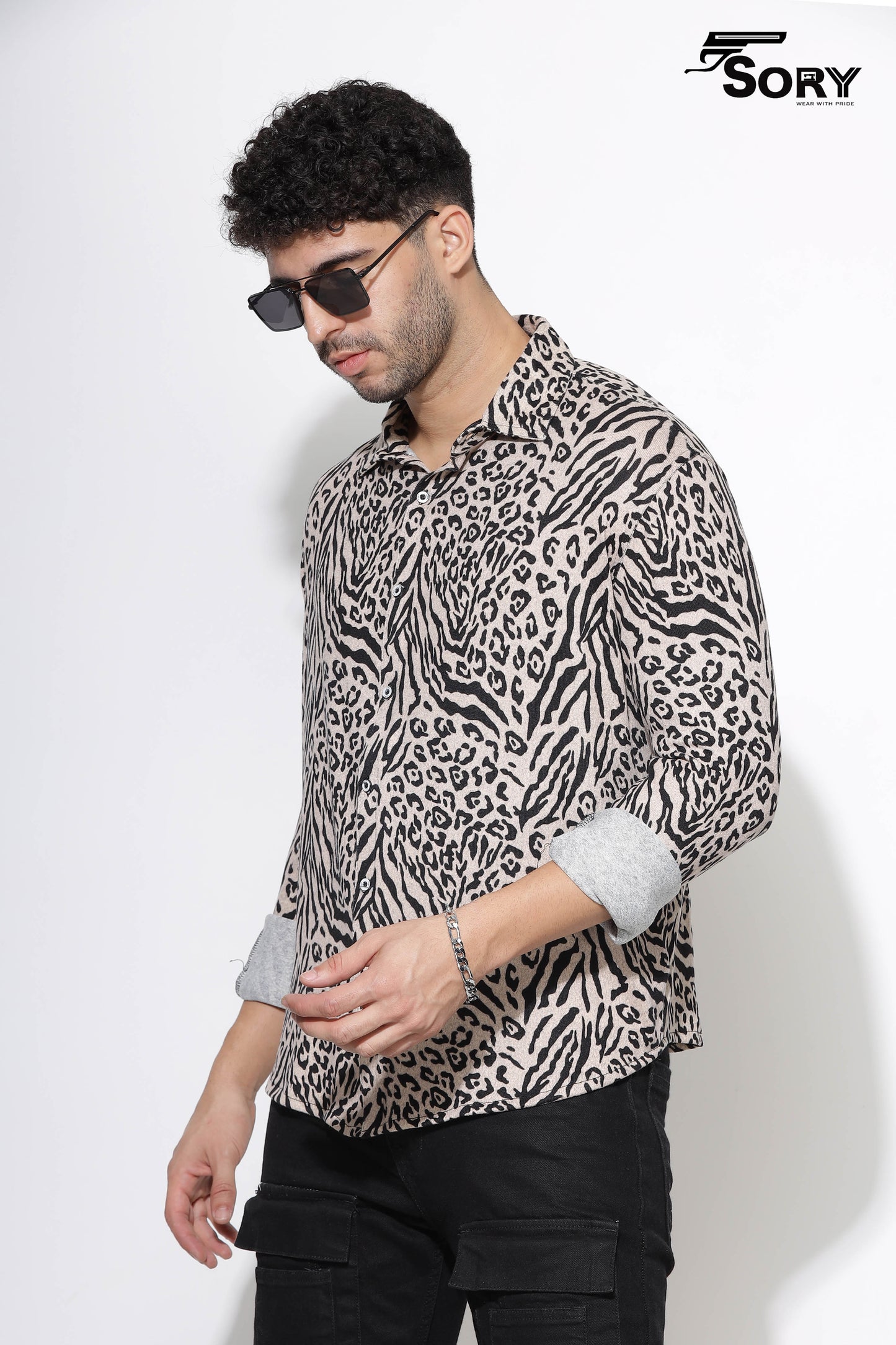 ANIMAL PRINT FULL SHIRT