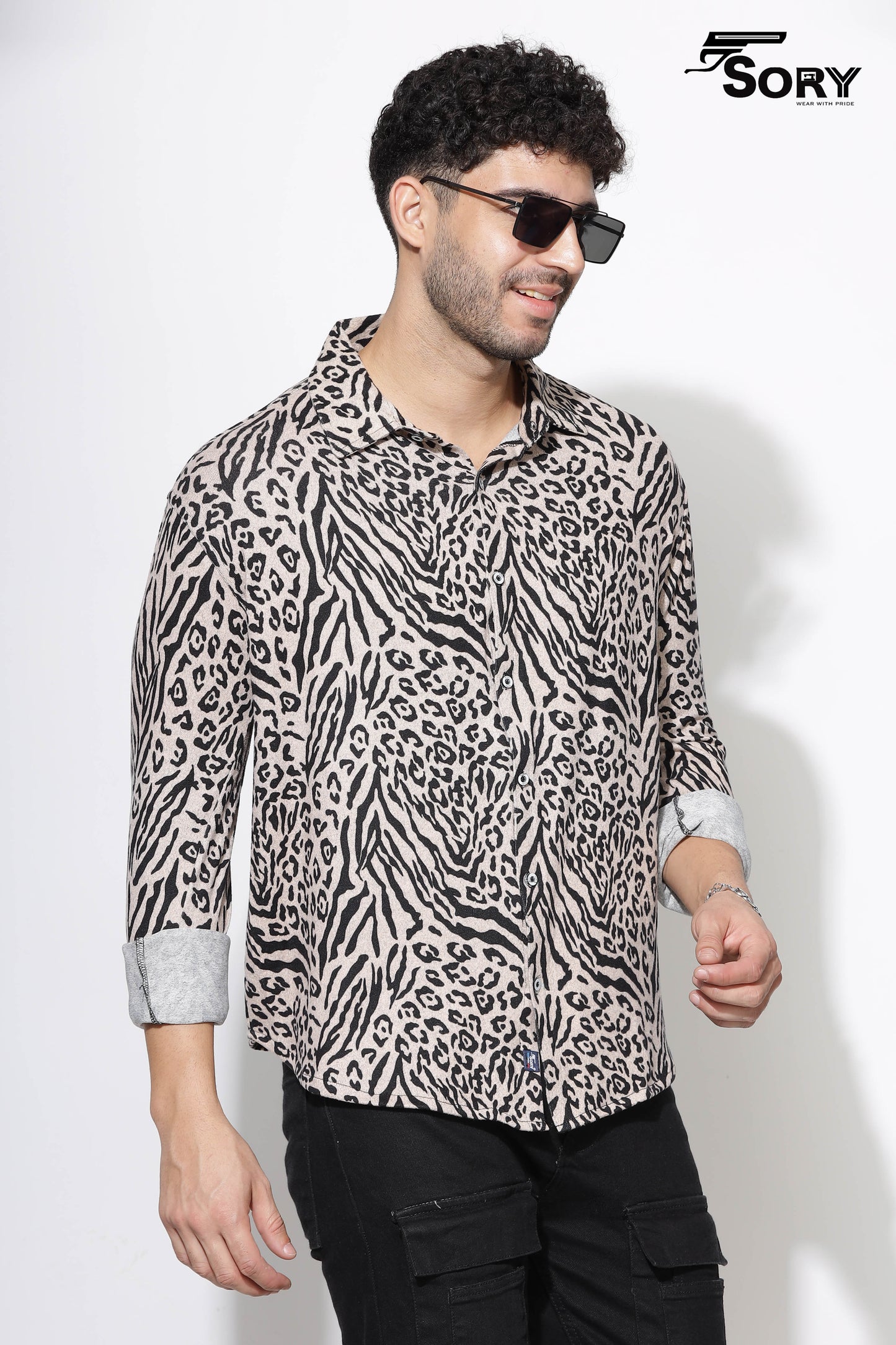 ANIMAL PRINT FULL SHIRT