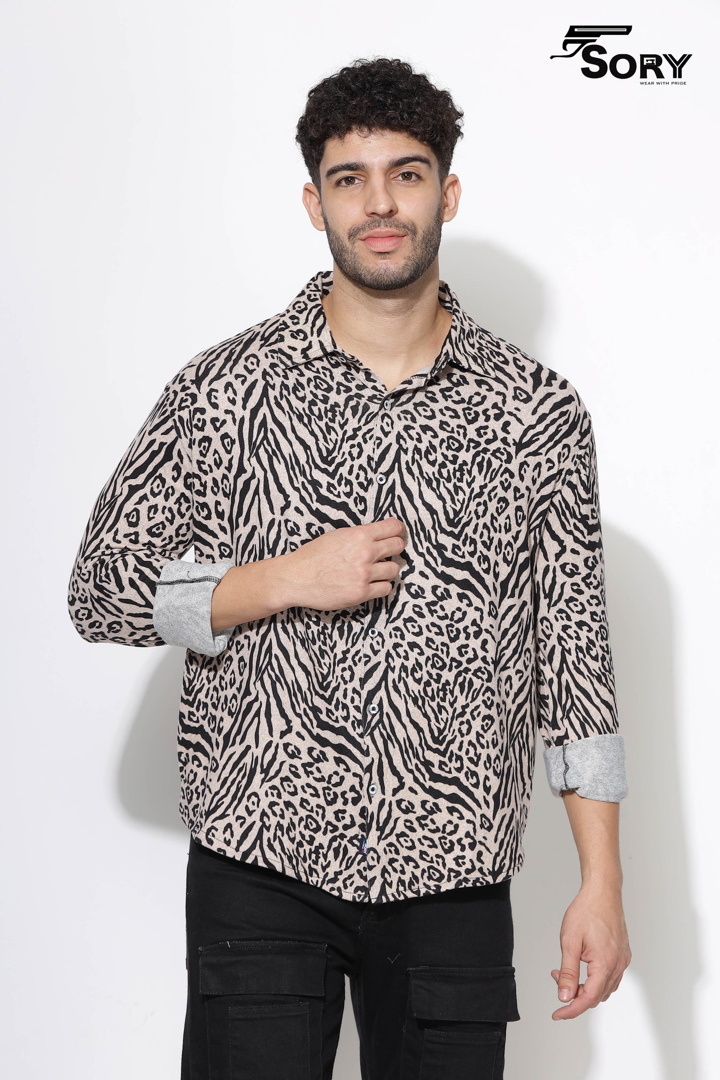 ANIMAL PRINT FULL SHIRT