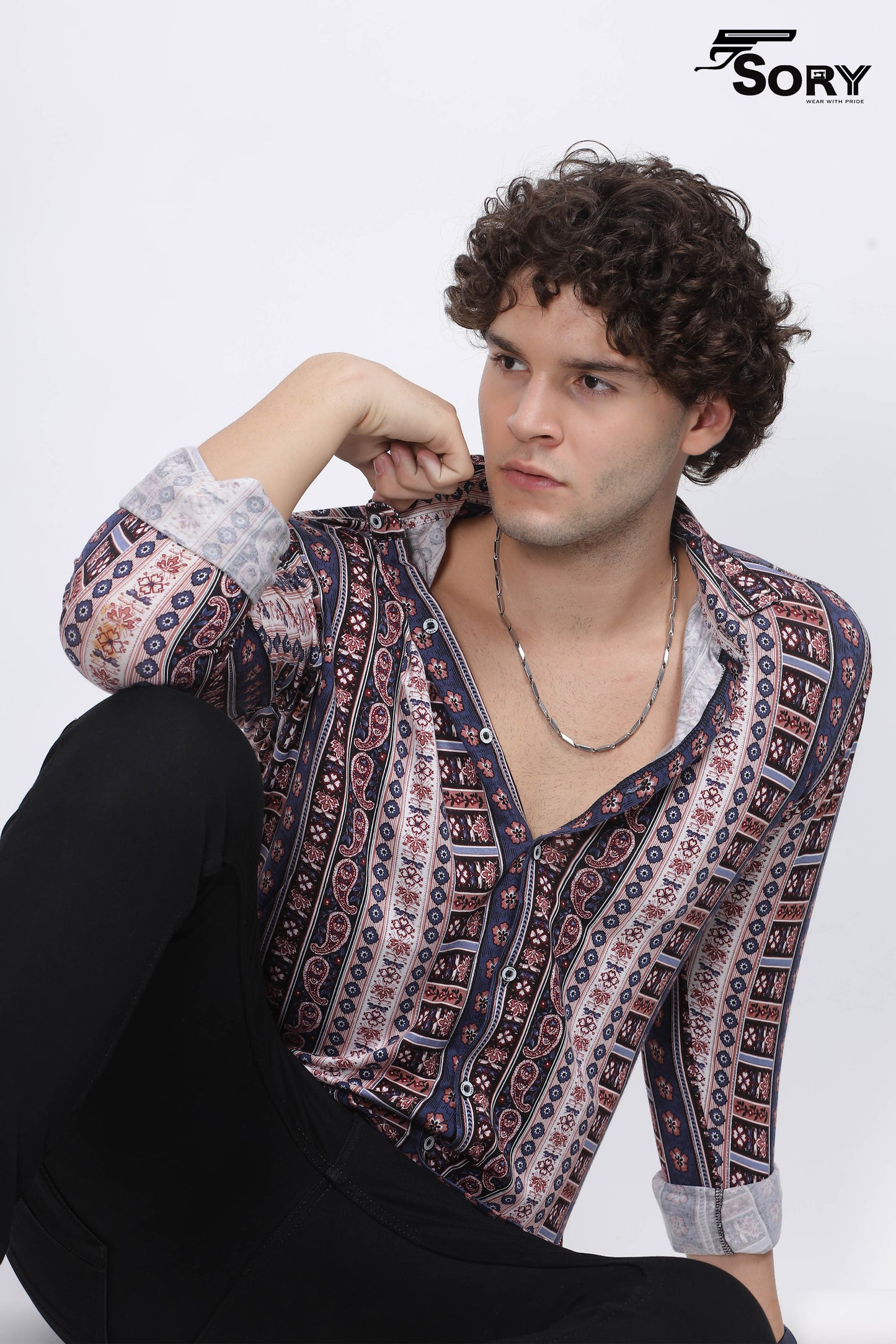 Top Quality Painted Slim Fit Casual Shirt