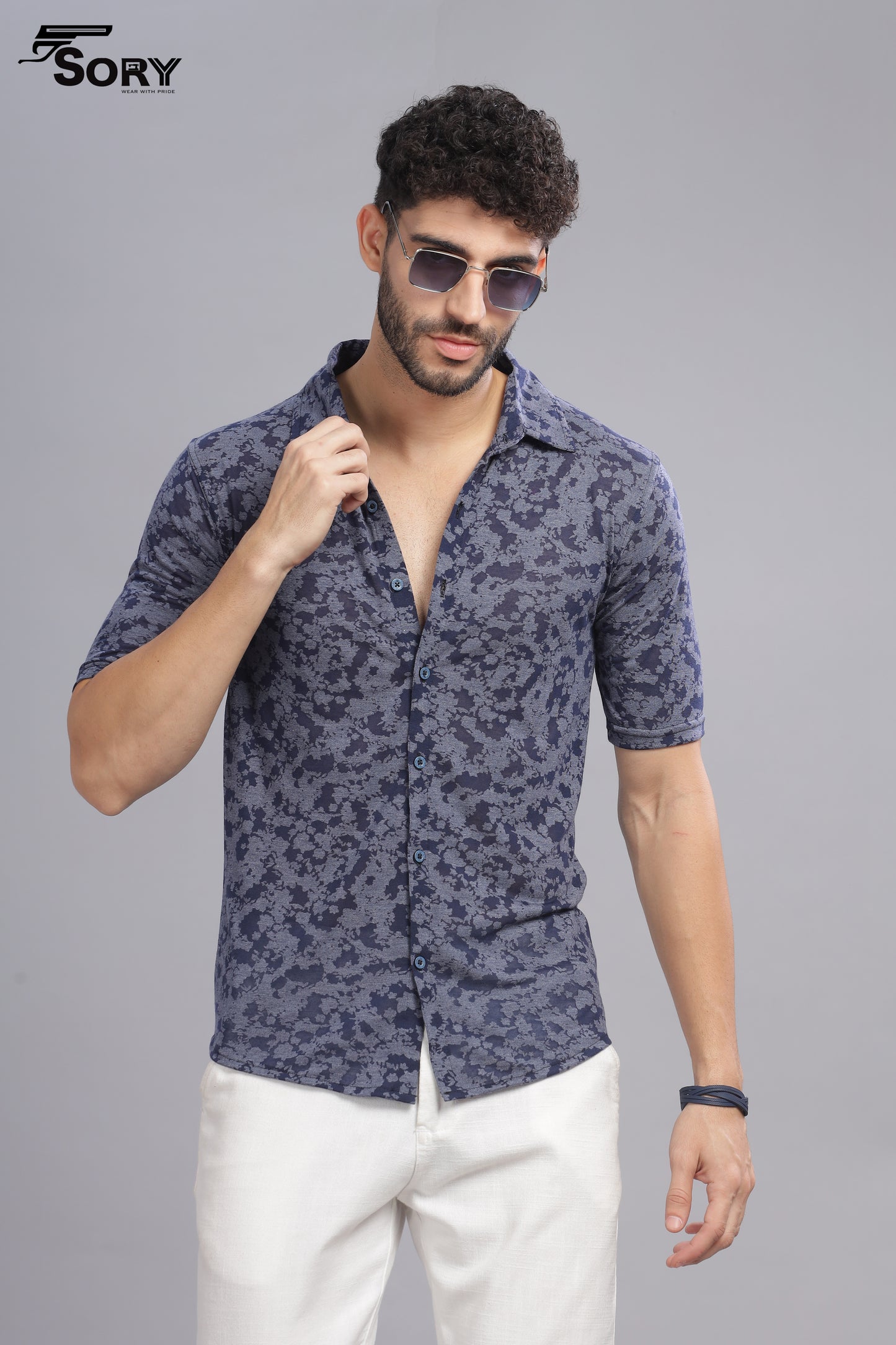 blue burn out transparent shirt body cooling shirt