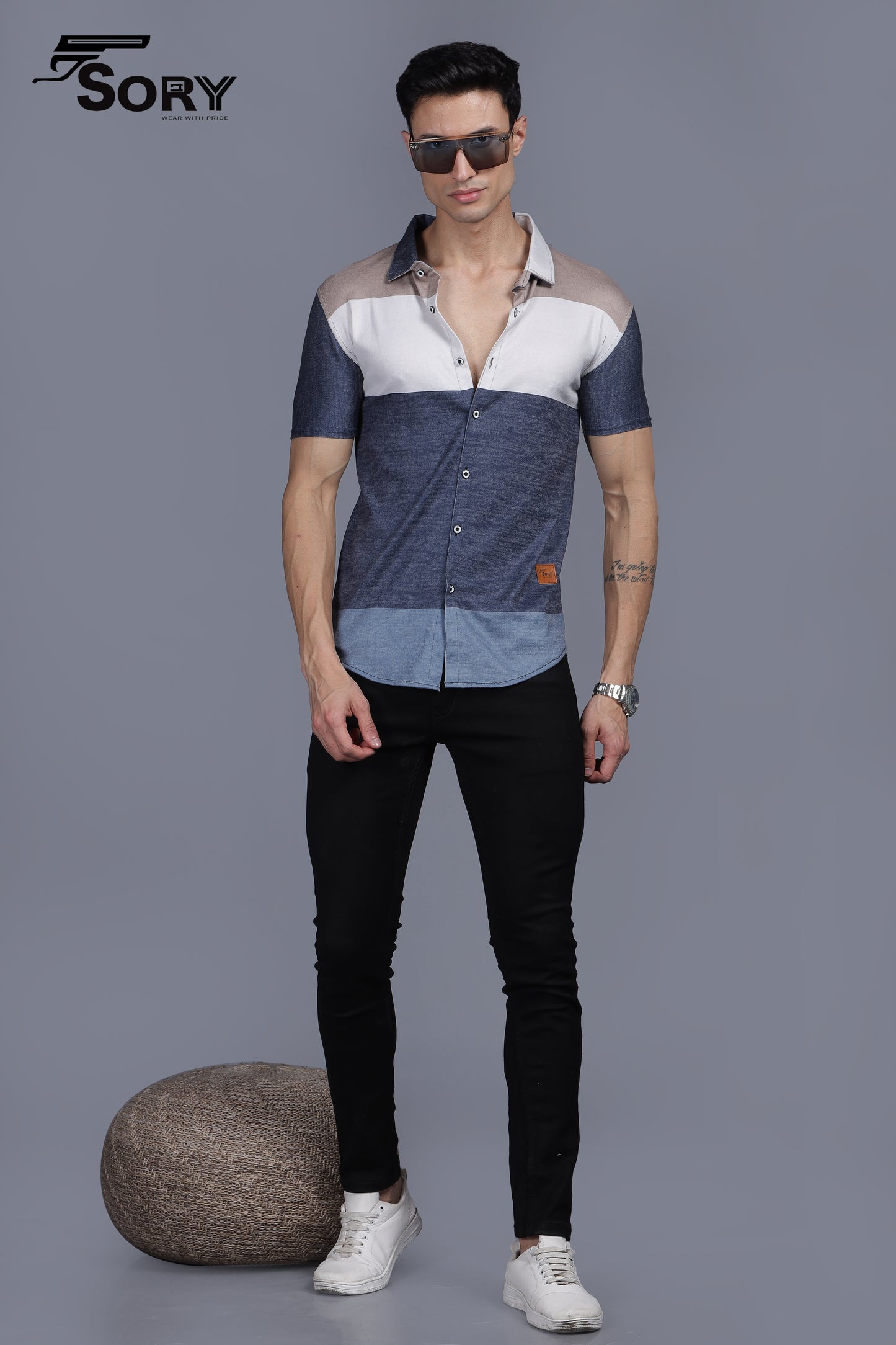 MULTI COLOUR HALF SHIRT