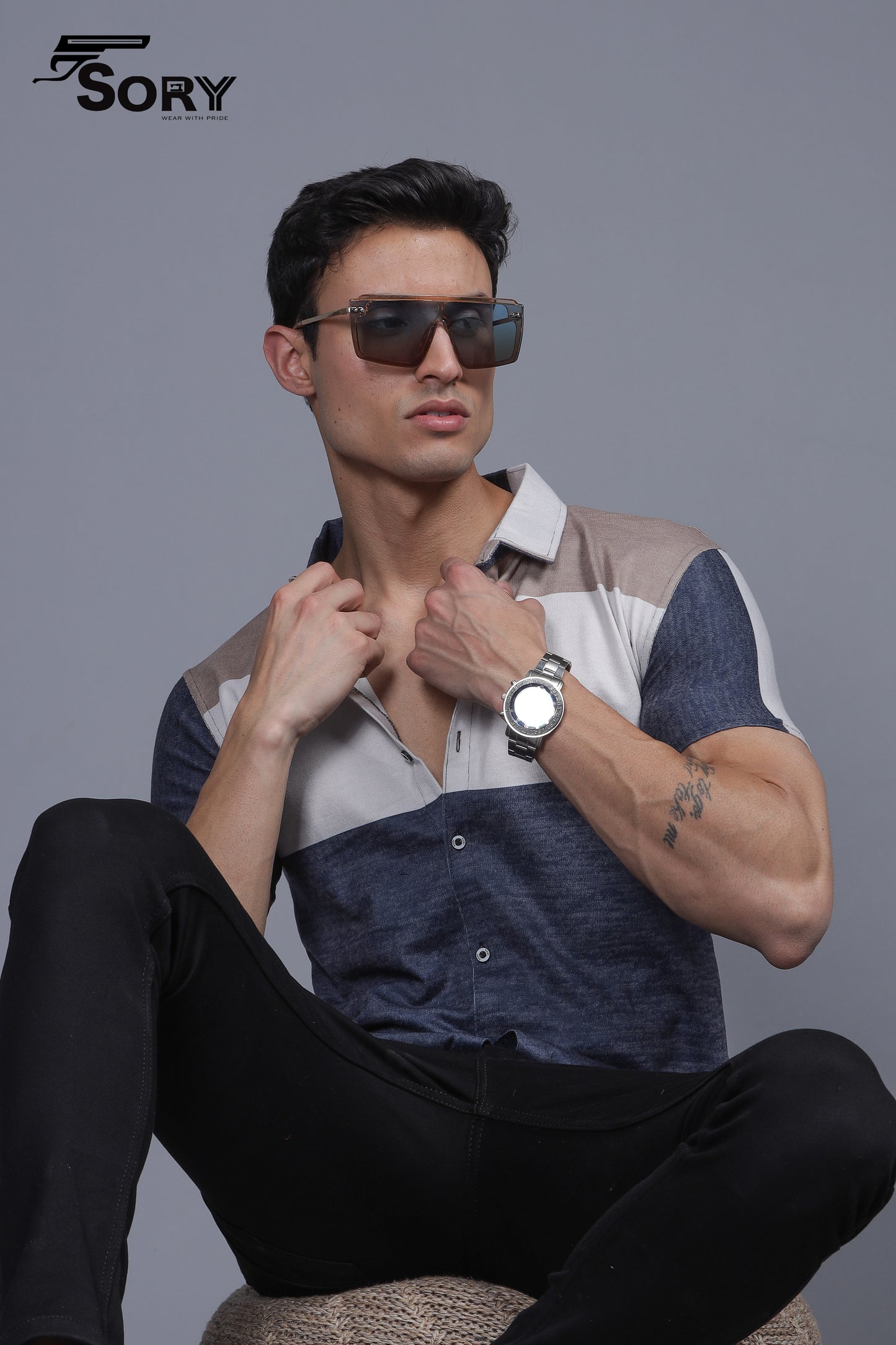 MULTI COLOUR HALF SHIRT