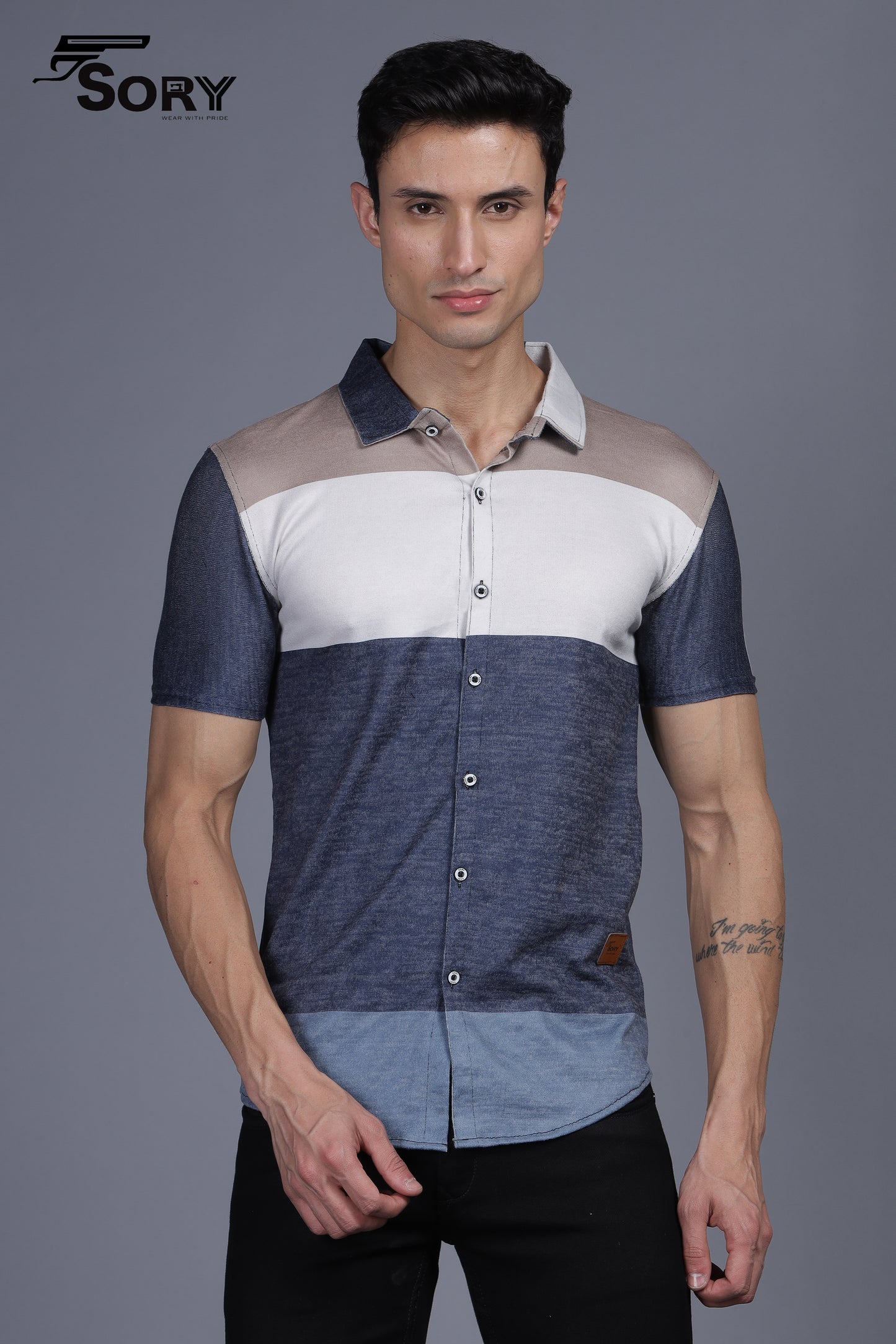 MULTI COLOUR HALF SHIRT