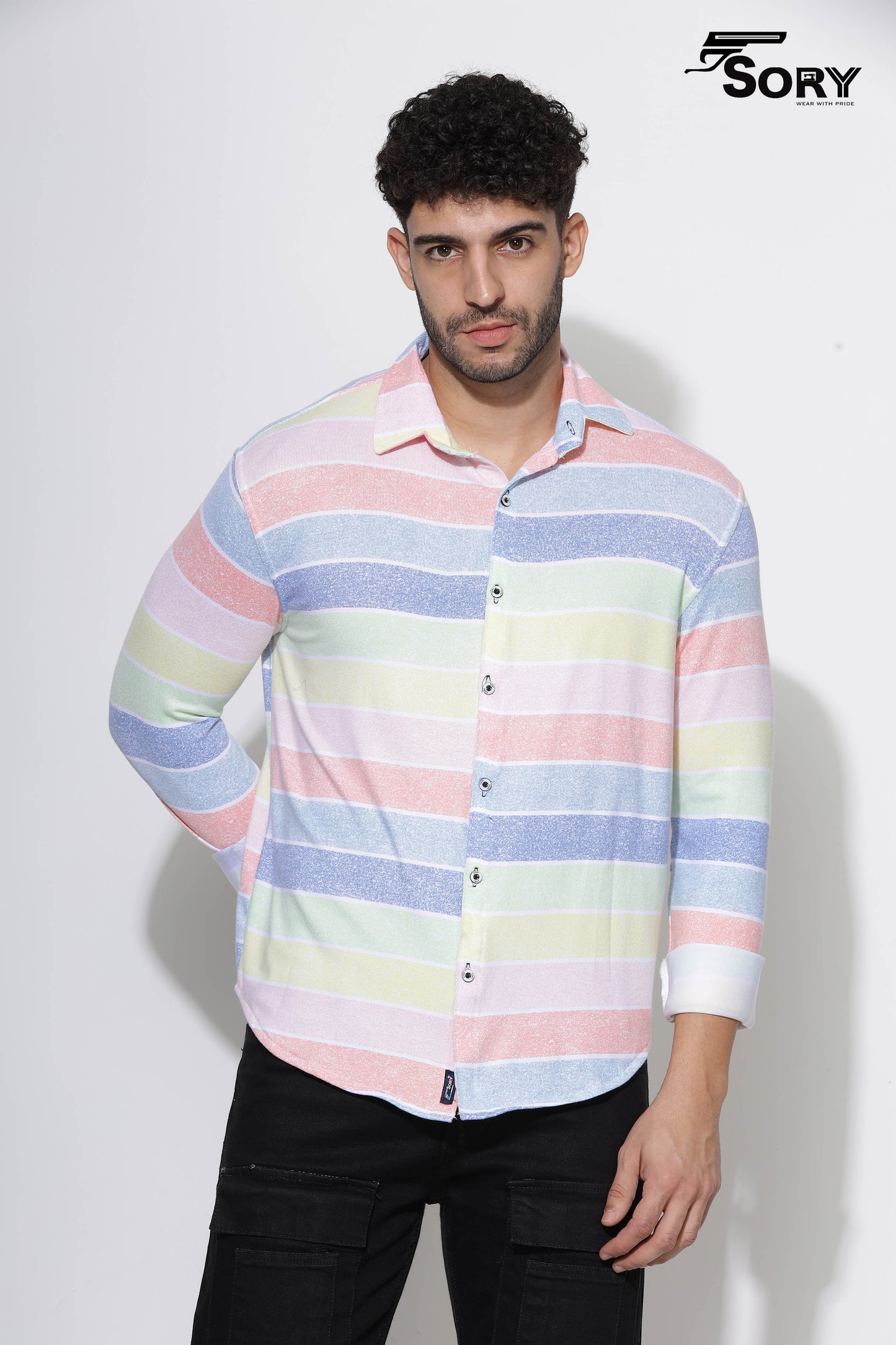 SORY GEOMETRIC PRINT SHIRT