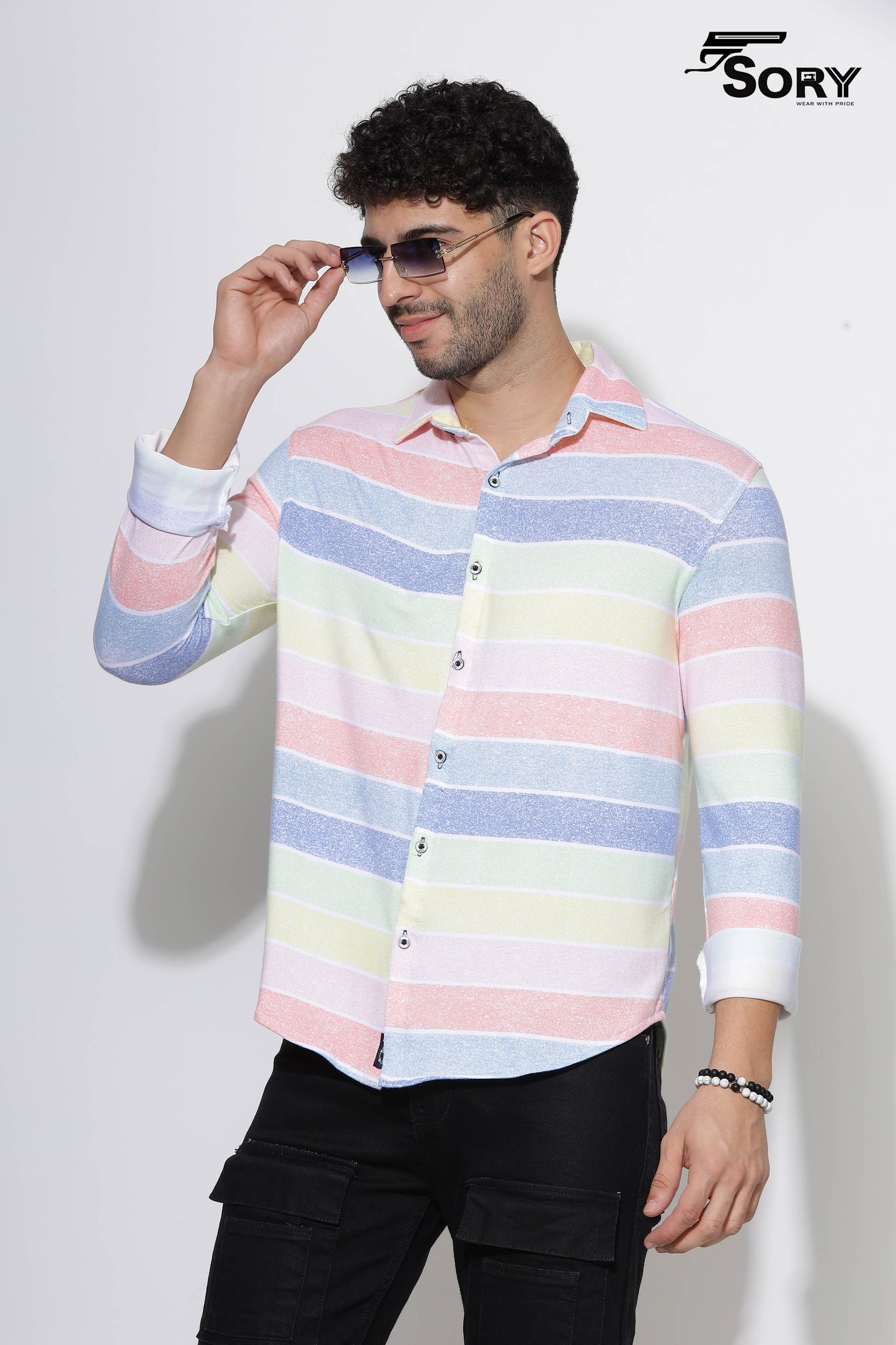 SORY GEOMETRIC PRINT SHIRT
