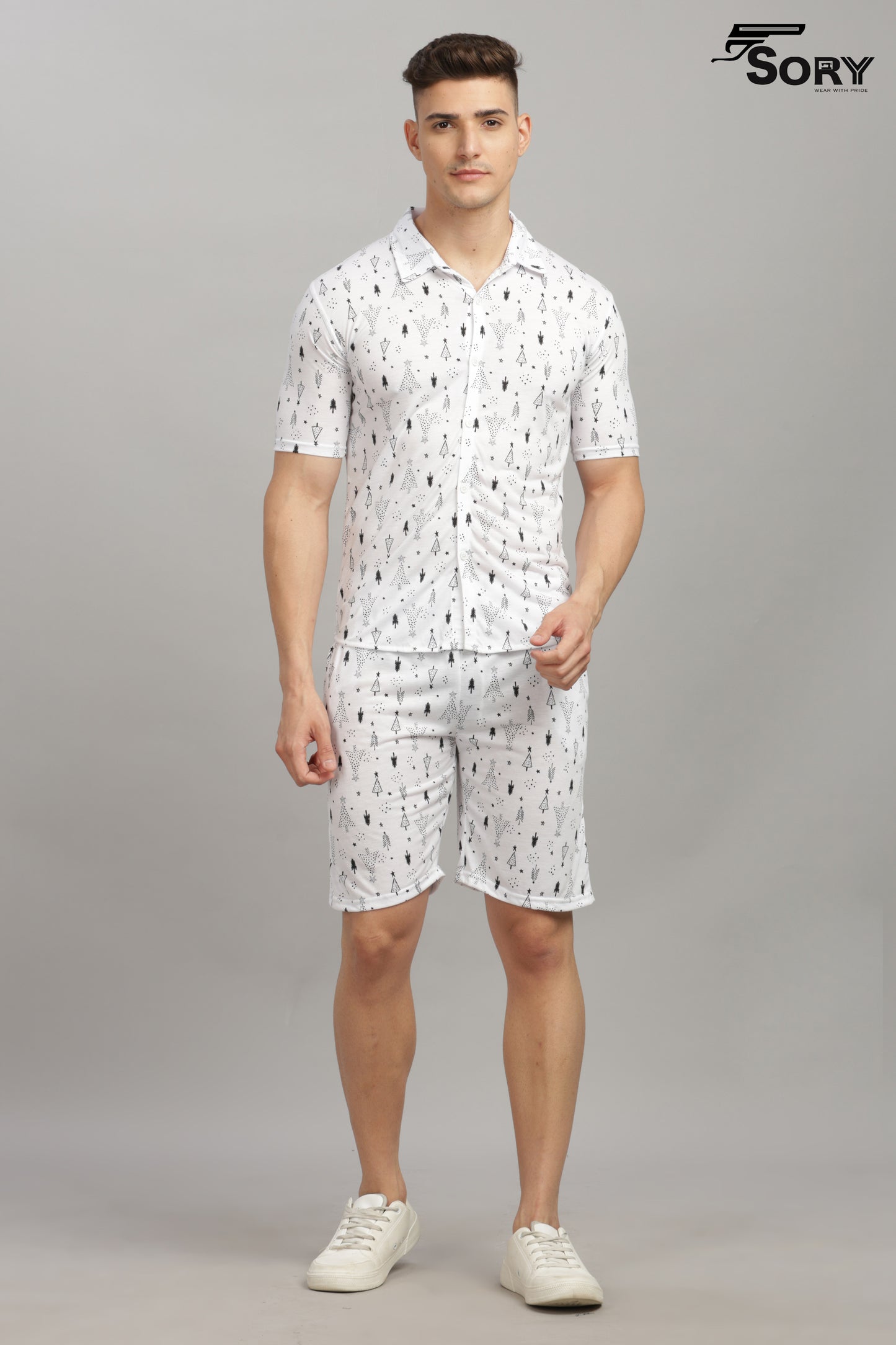 WHITE SHIRT AND SHORTS CO ODS SET