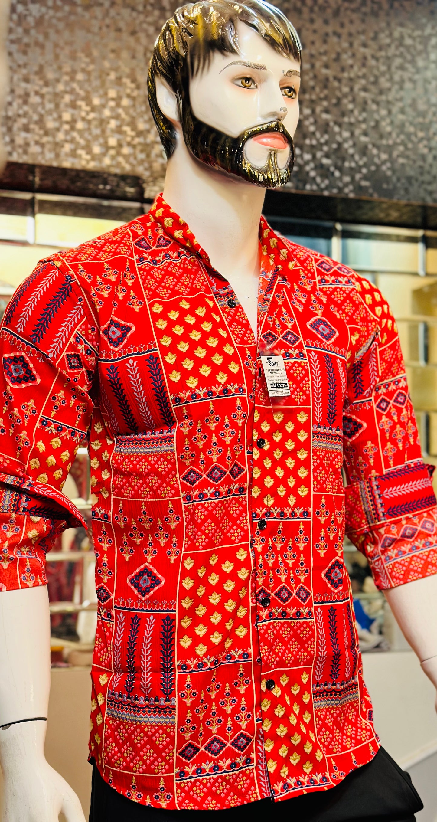 FULL SHIRT WITH CHINES COLLAR SLIM FIT