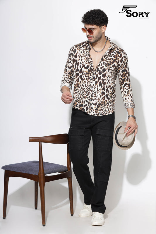Animal Print Long Sleeve Shirt