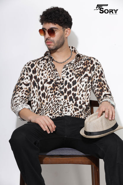 Animal Print Long Sleeve Shirt