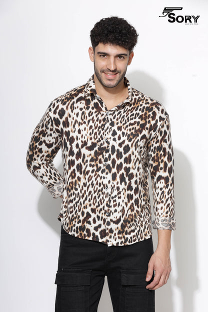 Animal Print Long Sleeve Shirt