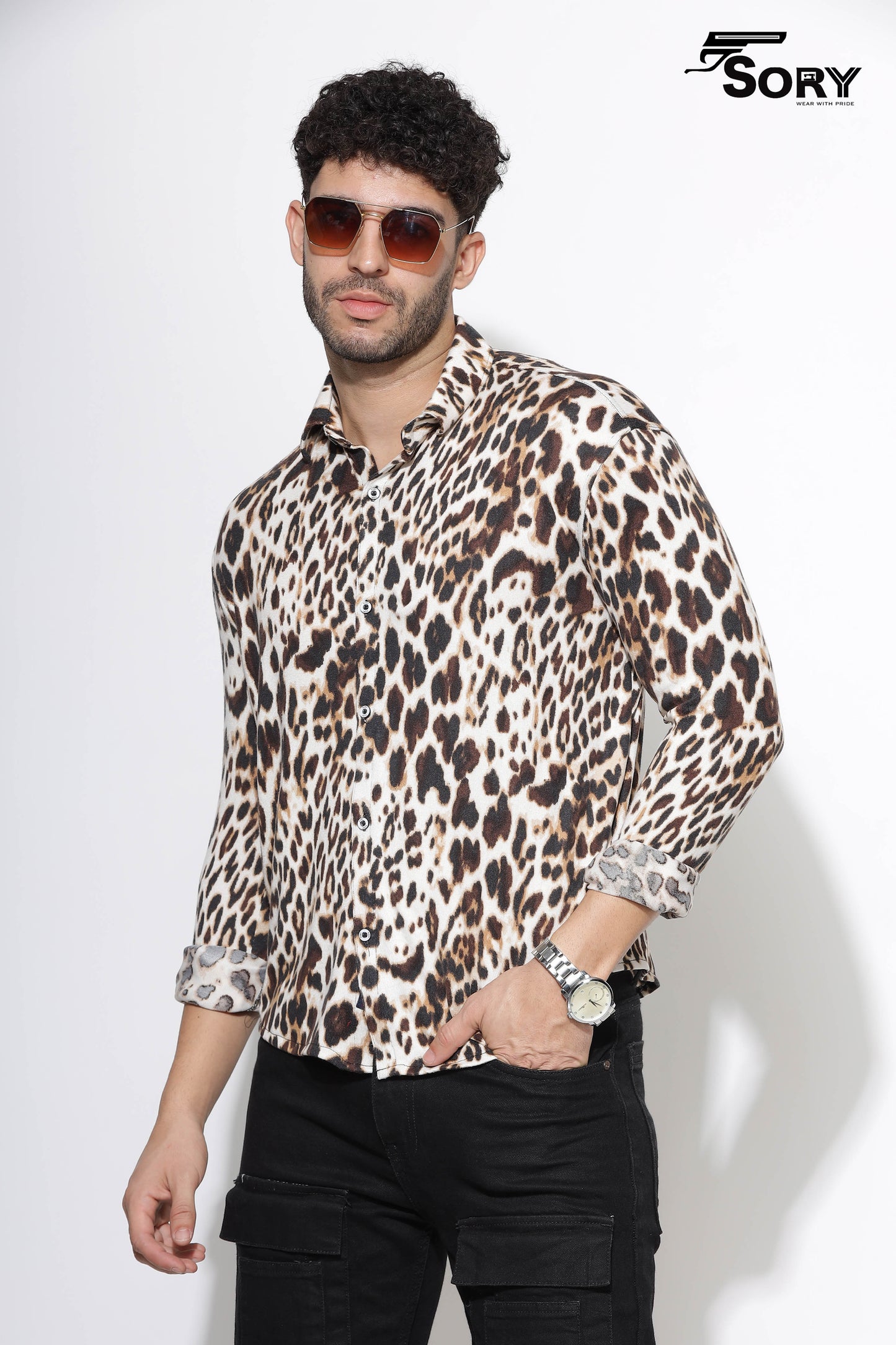 Animal Print Long Sleeve Shirt