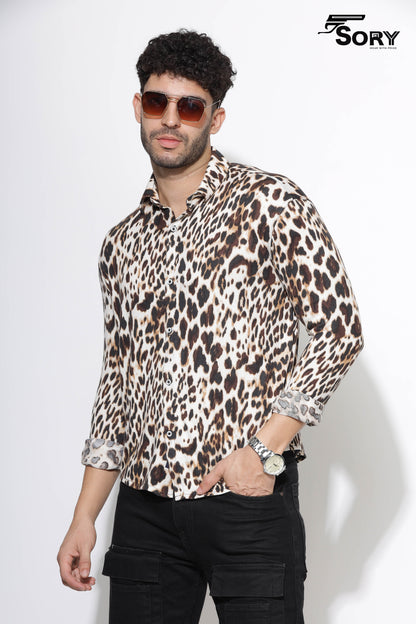 Animal Print Long Sleeve Shirt