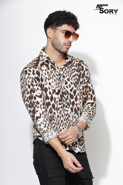Animal Print Long Sleeve Shirt