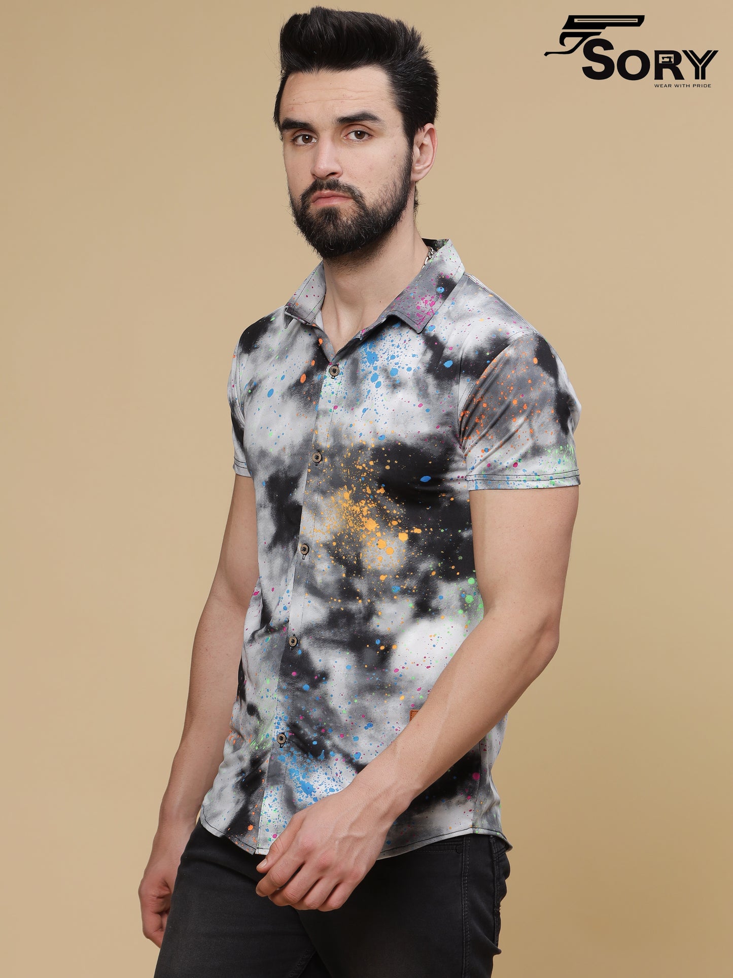 MULTI COLOUR HALF SHIRT
