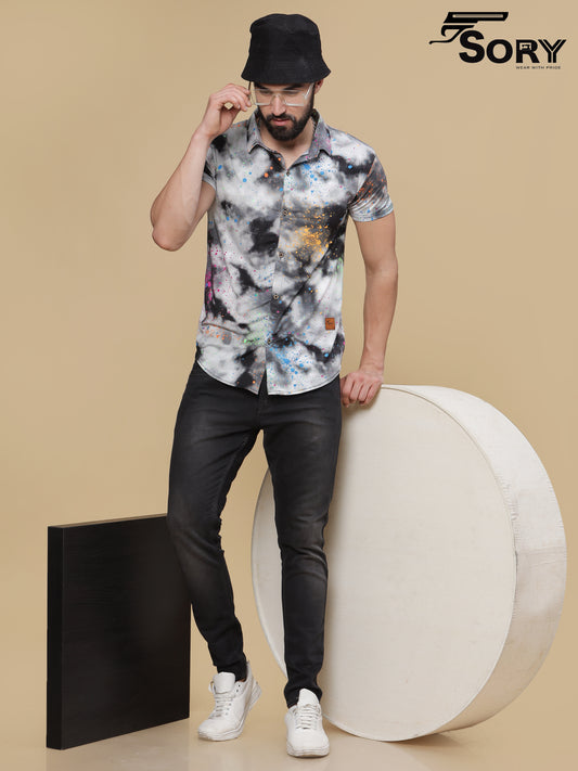 MULTI COLOUR HALF SHIRT