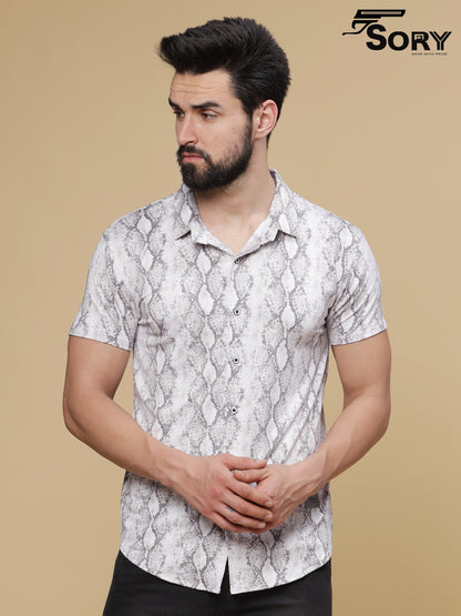ANIMAL PRINT HALF SHIRT