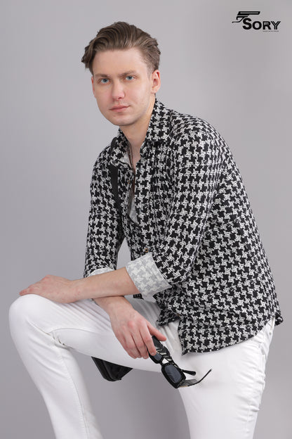 white and black
