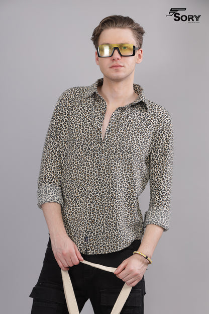 Animal Print Long Sleeve Shirt