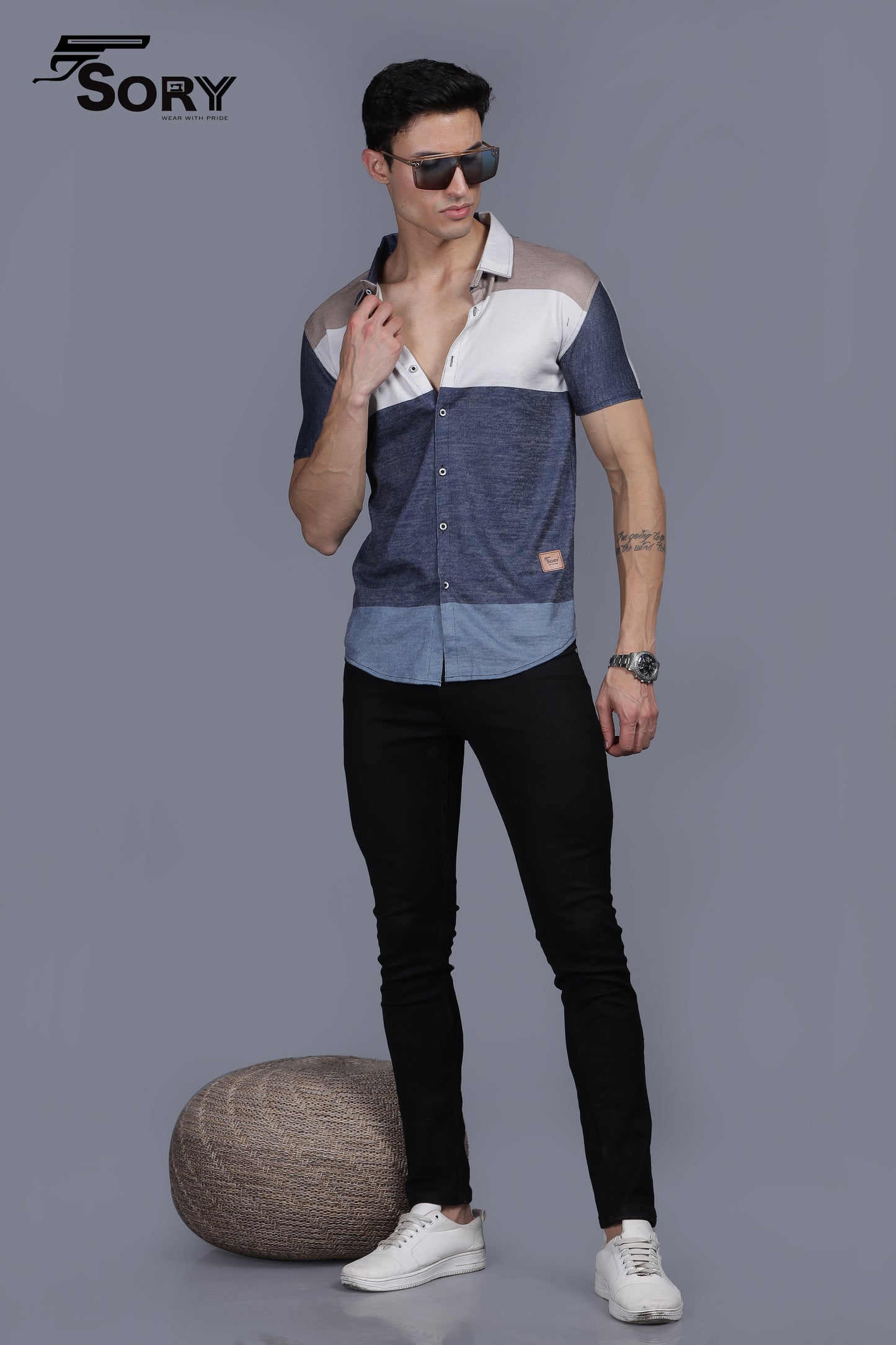 MULTI COLOUR HALF SHIRT