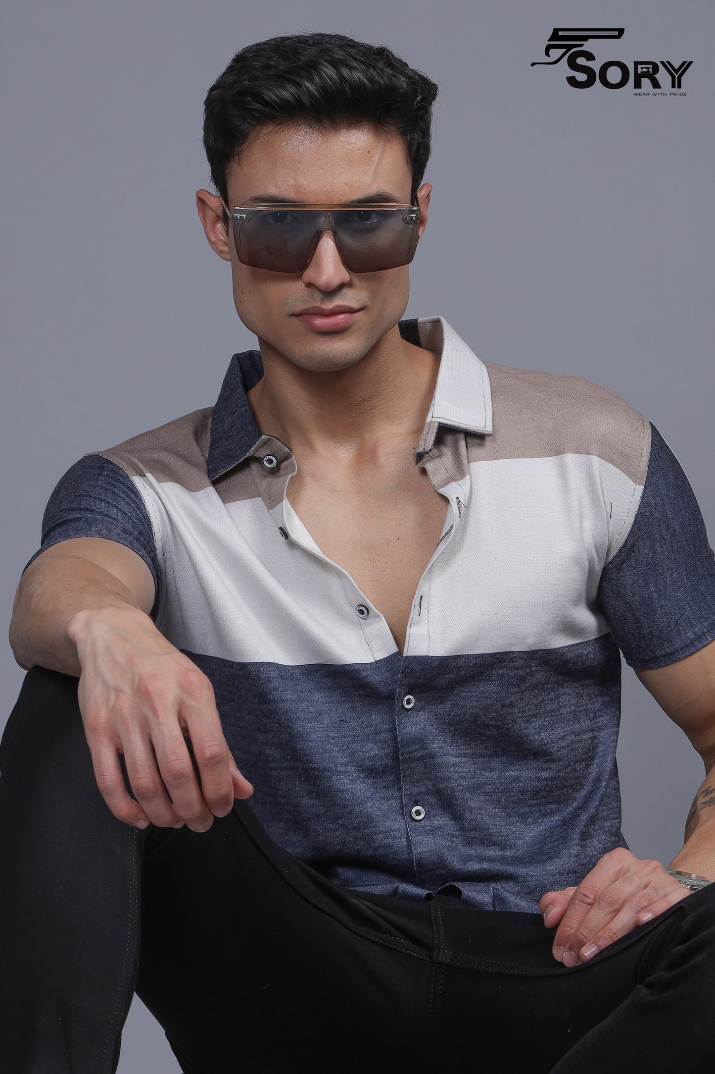 MULTI COLOUR HALF SHIRT