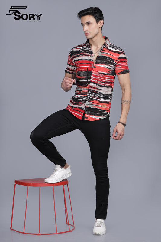 MULTI CLOUR HALF SHIRT