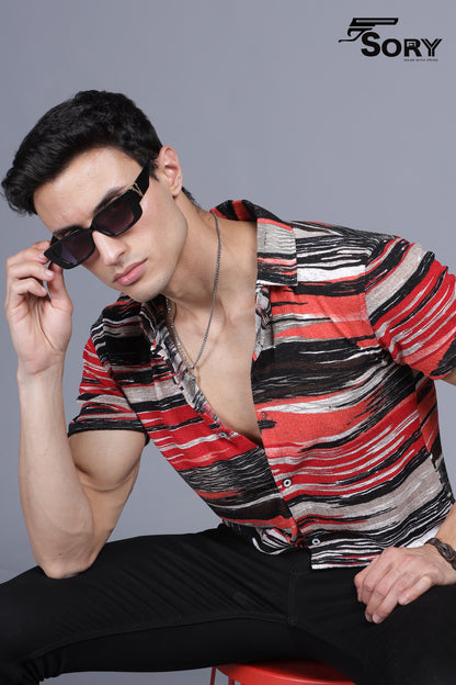 MULTI CLOUR HALF SHIRT