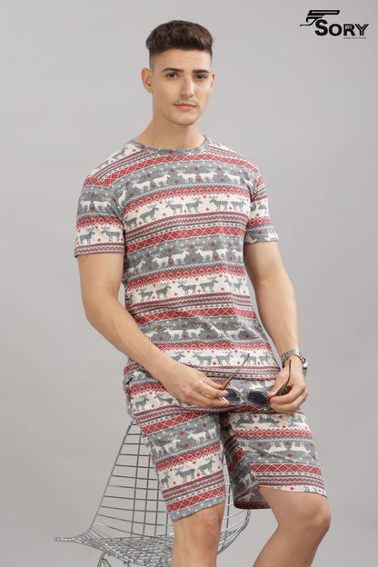 half t-shirt and shorts co ord set