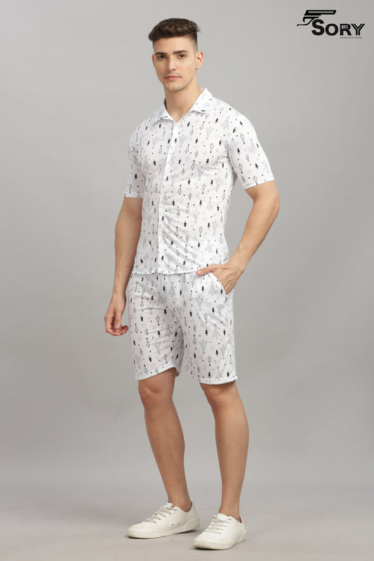 WHITE SHIRT AND SHORTS CO ODS SET